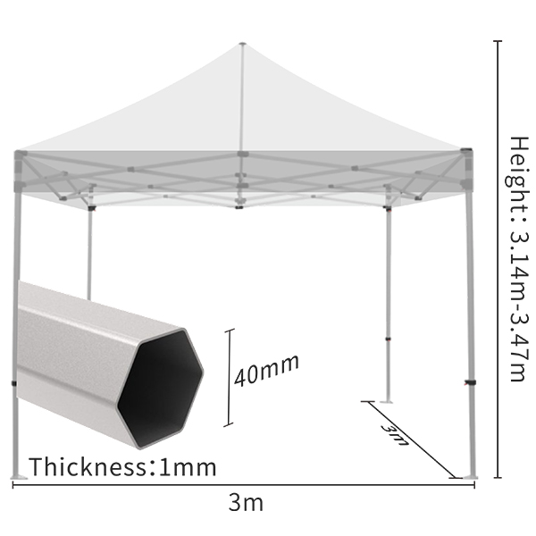 屋外防水折りたたみ式セットアップが簡単な標準アルミニウムテント 